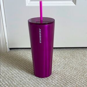 Starbucks Pink Tumbler with Straw